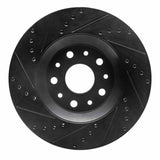R1 Concepts 2002-2018 Dodge Sprinter 2500 Rear Right Drilled & Slotted Black Brake Rotor by R1 Concepts RNC-633-40038R