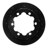 R1 Concepts 02-06 Dodge Sprinter 3500 Rear Left Drilled & Slotted Black Brake Rotor by R1 Concepts RNC-633-40039L