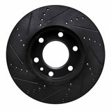 R1 Concepts 06-25 American Coach Patriot Front Right Drilled & Slotted Black Brake Rotor by R1 Concepts RNC-633-40043R
