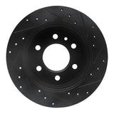 R1 Concepts 06-18 Dodge Sprinter 2500 Rear Left Drilled & Slotted Black Brake Rotor by R1 Concepts RNC-633-40044L