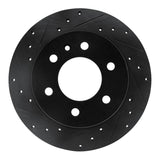R1 Concepts 06-18 Dodge Sprinter 2500 Rear Left Drilled & Slotted Black Brake Rotor by R1 Concepts RNC-633-40044L