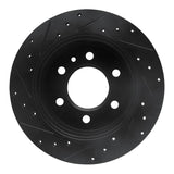 R1 Concepts 06-18 Dodge Sprinter 2500 Rear Right Drilled & Slotted Black Brake Rotor by R1 Concepts RNC-633-40044R