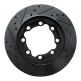 R1 Concepts 88-00 Chevrolet K1500 Suburban Front Right Drilled & Slotted Black Brake Rotor by R1 Concepts RNC-633-40045R