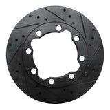 R1 Concepts 88-00 Chevrolet K1500 Suburban Front Right Drilled & Slotted Black Brake Rotor by R1 Concepts RNC-633-40045R