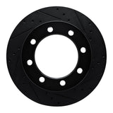 R1 Concepts 80-93 Dodge W200 Front Right Drilled & Slotted Black Brake Rotor by R1 Concepts RNC-633-40047R