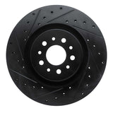 R1 Concepts 15-22 Ram Promaster City Front Left Drilled & Slotted Black Brake Rotor by R1 Concepts RNC-633-40049L