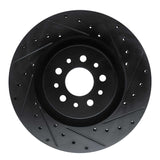 R1 Concepts 15-22 Ram Promaster City Front Right Drilled & Slotted Black Brake Rotor by R1 Concepts RNC-633-40049R
