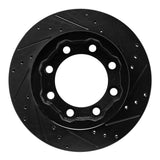 R1 Concepts 77-93 Chevrolet V30 & V3500 Pickup Front Left Drilled & Slotted Black Brake Rotor by R1 Concepts RNC-633-40051L