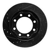 R1 Concepts 77-93 Chevrolet V30 & V3500 Pickup Front Right Drilled & Slotted Black Brake Rotor by R1 Concepts RNC-633-40051R