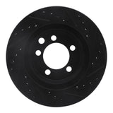R1 Concepts 74-81 Dodge Ramcharger 4WD Front Left Drilled & Slotted Black Brake Rotor by R1 Concepts RNC-633-40053L