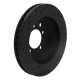 R1 Concepts 74-81 Dodge W100 Front Right Drilled & Slotted Black Brake Rotor by R1 Concepts RNC-633-40053R