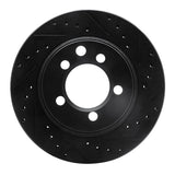 R1 Concepts 74-81 Dodge W100 Front Right Drilled & Slotted Black Brake Rotor by R1 Concepts RNC-633-40053R