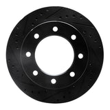 R1 Concepts 73-93 Dodge B350 Front Left Drilled & Slotted Black Brake Rotor by R1 Concepts RNC-633-40055L