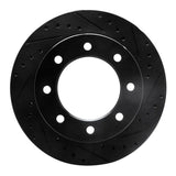 R1 Concepts 73-93 Dodge B350 Front Right Drilled & Slotted Black Brake Rotor by R1 Concepts RNC-633-40055R