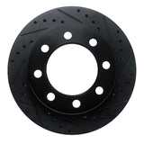 R1 Concepts 71-97 Dodge B3500 / B2500 Front Right Drilled & Slotted Black Brake Rotor by R1 Concepts RNC-633-40056R