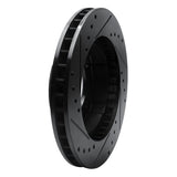 R1 Concepts 80-93 Dodge W100 Front Right Drilled & Slotted Black Brake Rotor by R1 Concepts RNC-633-40057R