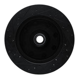 R1 Concepts 78-97 Dodge B200 / B200 Van / B250 Front Right Drilled & Slotted Black Brake Rotor by R1 Concepts RNC-633-40059R