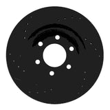 R1 Concepts 91-96 Dodge Dakota 4WD Front Right Drilled & Slotted Black Brake Rotor by R1 Concepts RNC-633-40069R