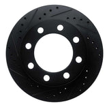R1 Concepts 89-93 Dodge D250 Front Left Drilled & Slotted Black Brake Rotor by R1 Concepts RNC-633-40072L