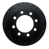 R1 Concepts 89-93 Dodge D250 Front Right Drilled & Slotted Black Brake Rotor by R1 Concepts RNC-633-40072R