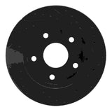 R1 Concepts 94-99 Dodge Ramcharger (Mexico) Front Left Drilled & Slotted Black Brake Rotor by R1 Concepts RNC-633-40077L