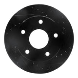 R1 Concepts 94-99 Dodge Ram 1500 Pickup Front Right Drilled & Slotted Black Brake Rotor by R1 Concepts RNC-633-40077R