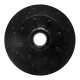 R1 Concepts 1994-1999 Dodge Ram 2500 Front Left Drilled & Slotted Black Brake Rotor by R1 Concepts RNC-633-40078L