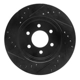 R1 Concepts 97-02 Dodge Dakota 4WD Front Right Drilled & Slotted Black Brake Rotor by R1 Concepts RNC-633-40084R
