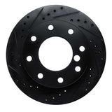 R1 Concepts 75-79 Dodge W200 Front Left Drilled & Slotted Black Brake Rotor by R1 Concepts RNC-633-40087L