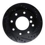 R1 Concepts 75-79 Dodge W200 Front Right Drilled & Slotted Black Brake Rotor by R1 Concepts RNC-633-40087R