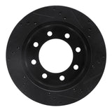 R1 Concepts 00-02 Dodge Ram 3500 Front Left Drilled & Slotted Black Brake Rotor by R1 Concepts RNC-633-40088L
