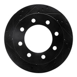 R1 Concepts 00-02 Dodge Ram 3500 Front Left Drilled & Slotted Black Brake Rotor by R1 Concepts RNC-633-40088L