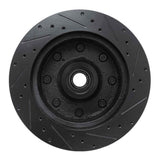 R1 Concepts 78-81 Dodge B300 Van (71-74) / B300 (75-80) Front Left Drilled & Slotted Black Brake Rotor by R1 Concepts RNC-633-40089L
