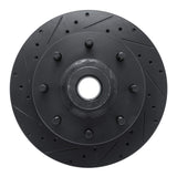 R1 Concepts 78-81 Dodge B300 Van (71-74) / B300 (75-80) Front Left Drilled & Slotted Black Brake Rotor by R1 Concepts RNC-633-40089L