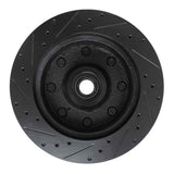 R1 Concepts 78-81 Dodge B350 Front Right Drilled & Slotted Black Brake Rotor by R1 Concepts RNC-633-40089R