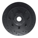 R1 Concepts 78-81 Dodge B350 Front Right Drilled & Slotted Black Brake Rotor by R1 Concepts RNC-633-40089R