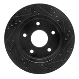 R1 Concepts 00-02 Dodge Ramcharger (Mexico) Front Left Drilled & Slotted Black Brake Rotor by R1 Concepts RNC-633-40090L