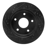 R1 Concepts 00-02 Dodge Ramcharger (Mexico) Front Right Drilled & Slotted Black Brake Rotor by R1 Concepts RNC-633-40090R