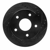R1 Concepts 00-02 Dodge Ramcharger (Mexico) Front Right Drilled & Slotted Black Brake Rotor by R1 Concepts RNC-633-40090R