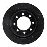 R1 Concepts 00-02 Dodge Ram 2500 Rear Left Drilled & Slotted Black Brake Rotor by R1 Concepts RNC-633-40093L