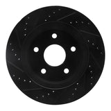 R1 Concepts 02-24 Chrysler ASPEN Front Right Drilled & Slotted Black Brake Rotor by R1 Concepts RNC-633-40094R