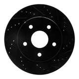 R1 Concepts 02-24 Chrysler ASPEN Front Right Drilled & Slotted Black Brake Rotor by R1 Concepts RNC-633-40094R