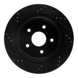 R1 Concepts 02-24 Chrysler ASPEN Rear Right Drilled & Slotted Black Brake Rotor by R1 Concepts RNC-633-40095R