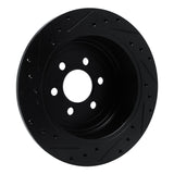 R1 Concepts 03-04 Dodge Dakota RWD Rear Right Drilled & Slotted Black Brake Rotor by R1 Concepts RNC-633-40099R