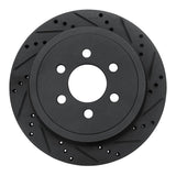 R1 Concepts 03-03 Dodge Durango Rear Right Drilled & Slotted Black Brake Rotor by R1 Concepts RNC-633-40101R