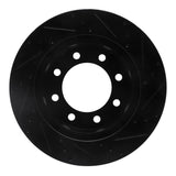 R1 Concepts 03-08 Dodge Ram 2500 Front Left Drilled & Slotted Black Brake Rotor by R1 Concepts RNC-633-40102L