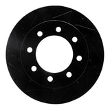 R1 Concepts 03-08 Dodge Ram 2500 Front Left Drilled & Slotted Black Brake Rotor by R1 Concepts RNC-633-40102L