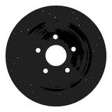 R1 Concepts 04-06 Dodge Ram 1500 Pickup Rear Left Drilled & Slotted Black Brake Rotor by R1 Concepts RNC-633-40106L