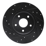 R1 Concepts 12-20 Chrysler Town & Country Rear Right Drilled & Slotted Black Brake Rotor by R1 Concepts RNC-633-40113R