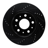 R1 Concepts 14-21 Ram Promaster 2500 Rear Right Drilled & Slotted Black Brake Rotor by R1 Concepts RNC-633-40117R